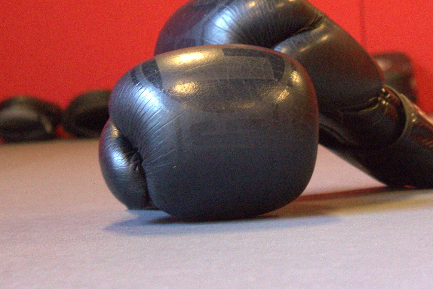 Allenamento di boxe al sacco